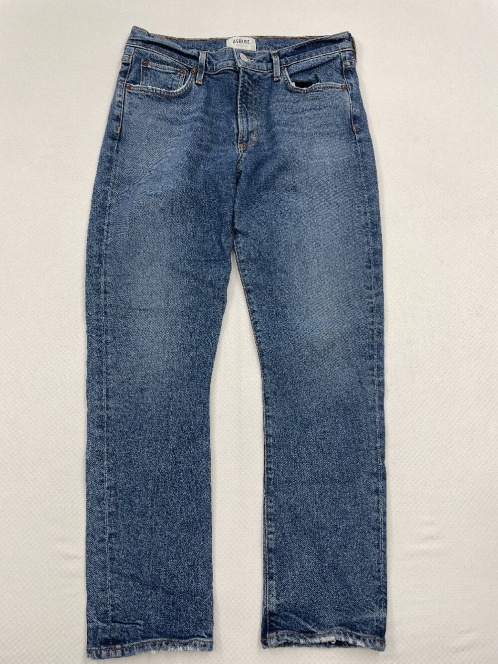 AGOLDE Toni Mid Rise Straight Comfort Stretch Jeans Size 28 Women's Fits 29x27